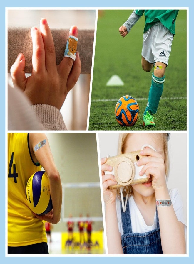 AndicAge Kids Cartoon Bandages 200Pcs Cute Adhesive Flexible Random Style Water Resistant Breathable Bandages for Girls Boys Children Toddlers - Image 4